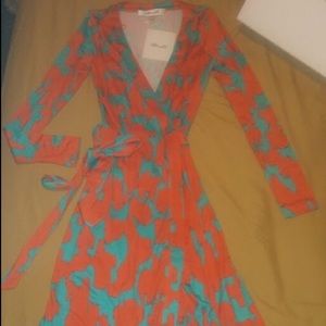 Diane Von Furstenberg - Julian Wrap Jersey- size 0